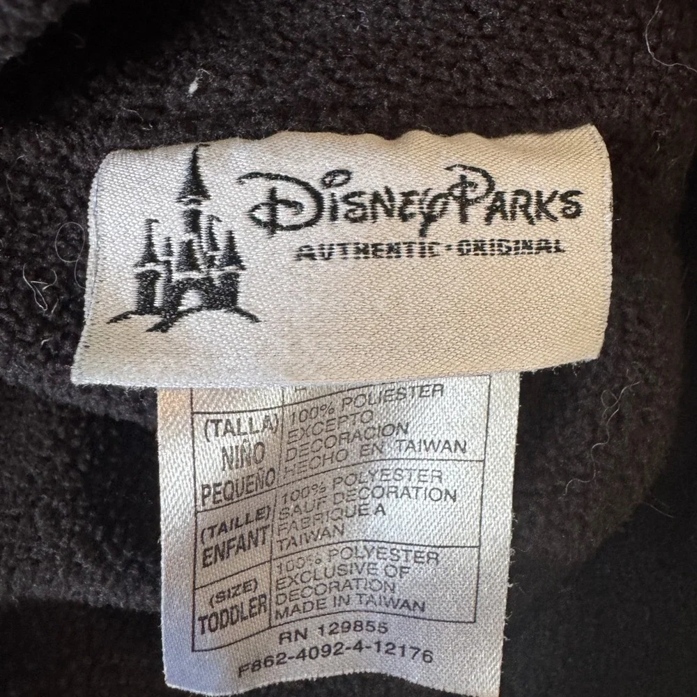 Disney Parks‎ Mickey Mouse Fleece Beanie Toddler Hat Black Ears Winter Cap